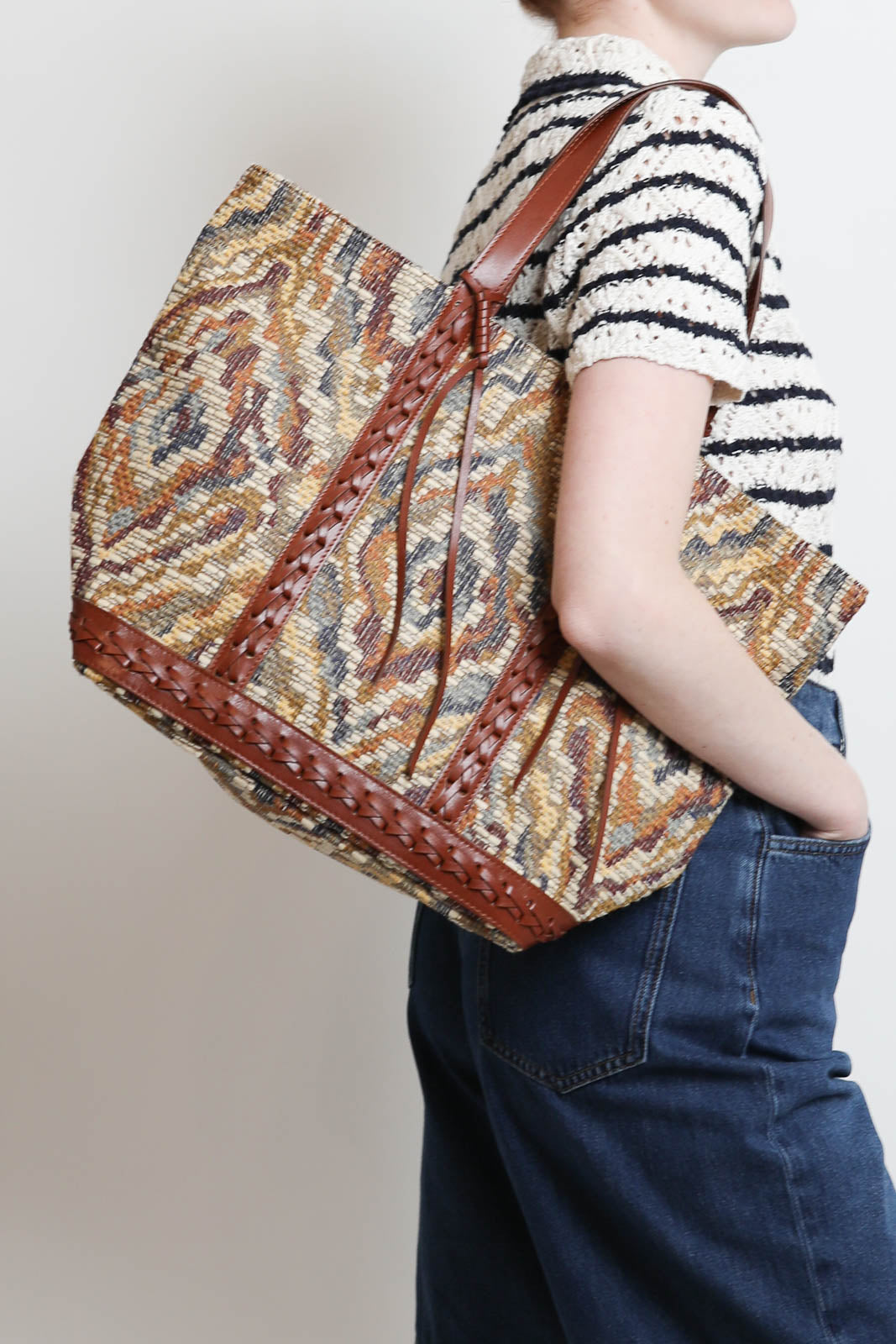 Vanessa Bruno, Tasche Cabas L in Multicolore