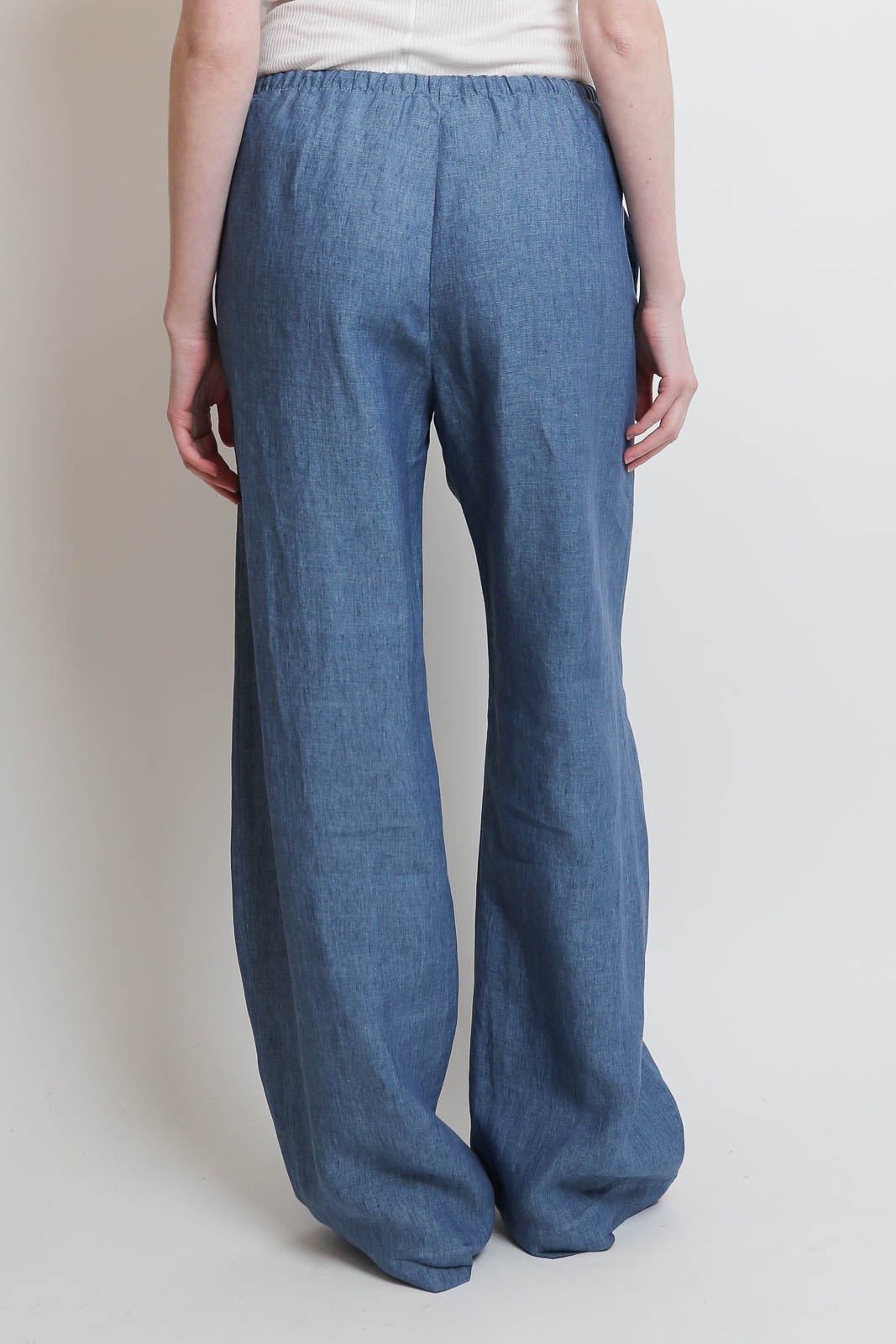 Rohe, Hose Relaxed Linen in Ocean Blue