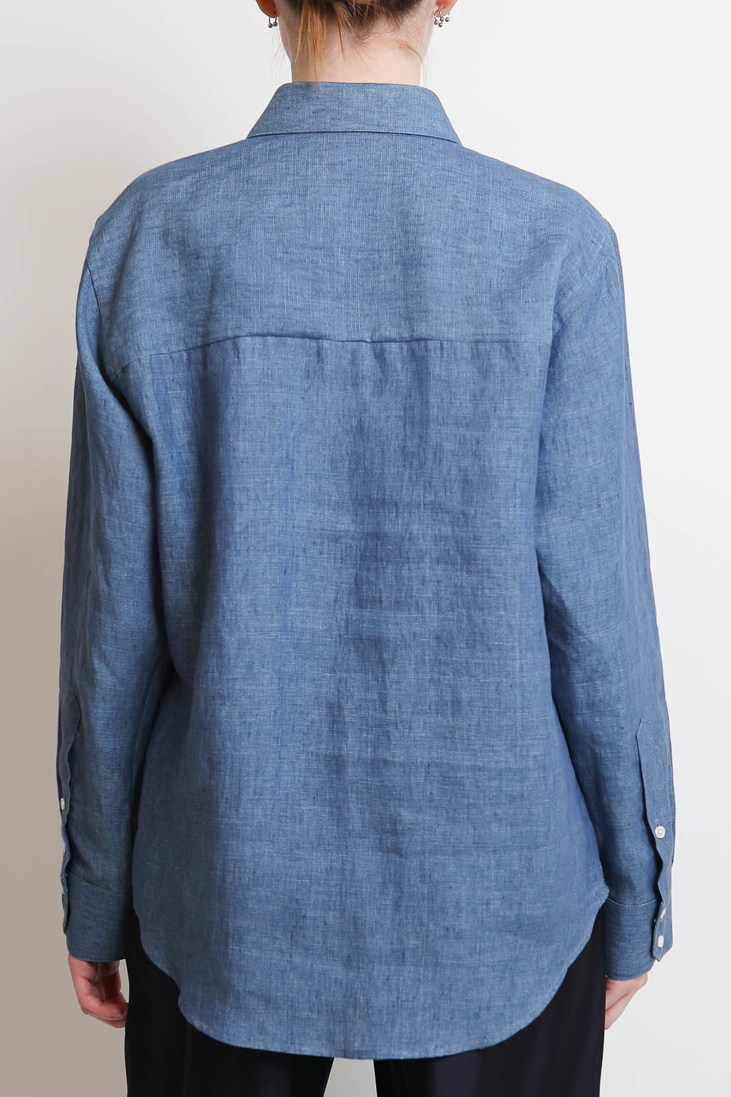 Rohe, Bluse Classic Chambray in Ocean Blue