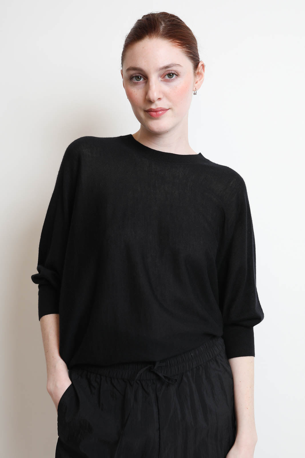 CO, Pullover Asymmetrical in Schwarz