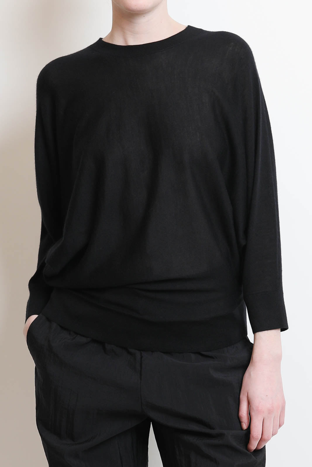 CO, Pullover Asymmetrical in Schwarz