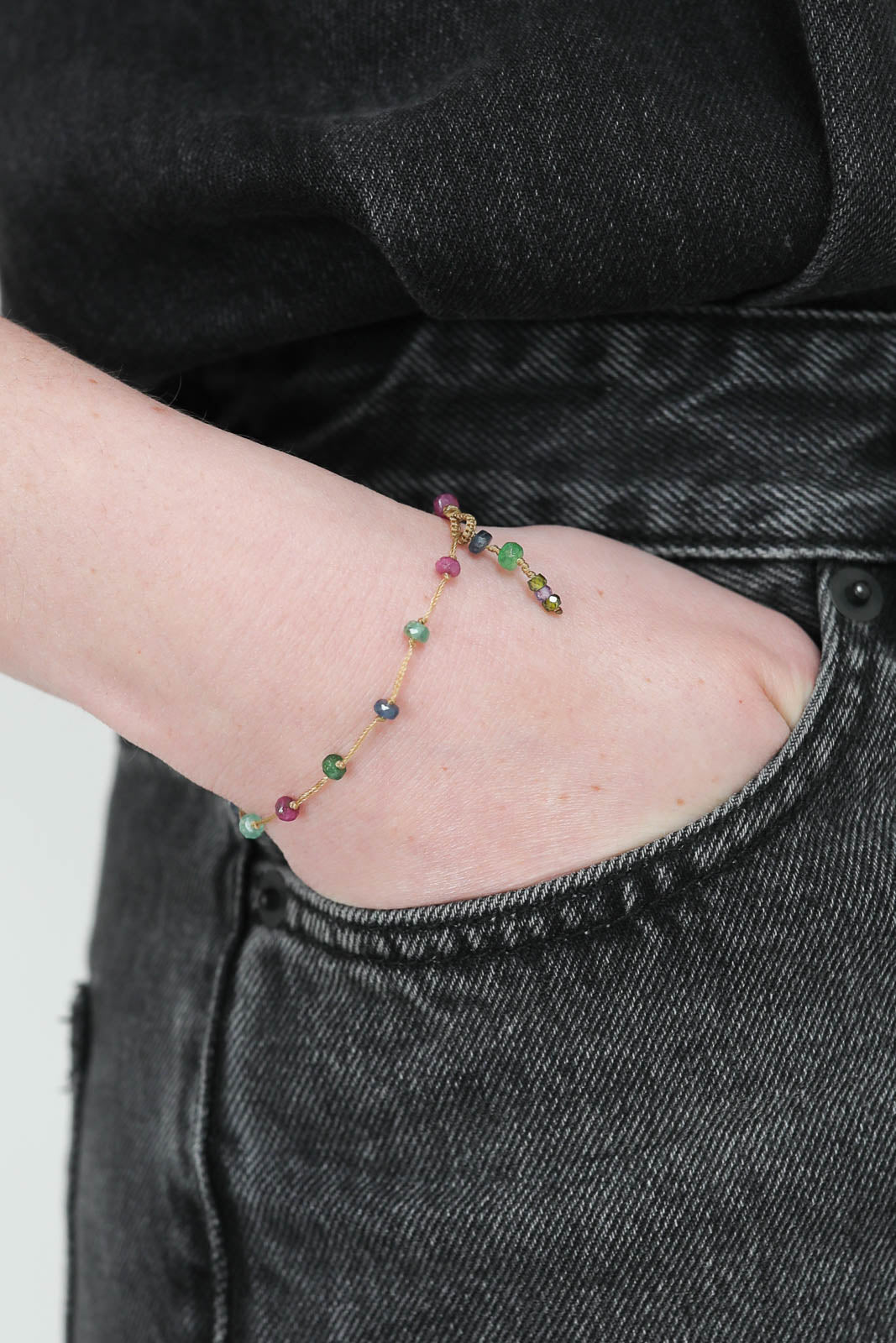 Armband T.Bee in Corrundum Rouge Bleu Vert