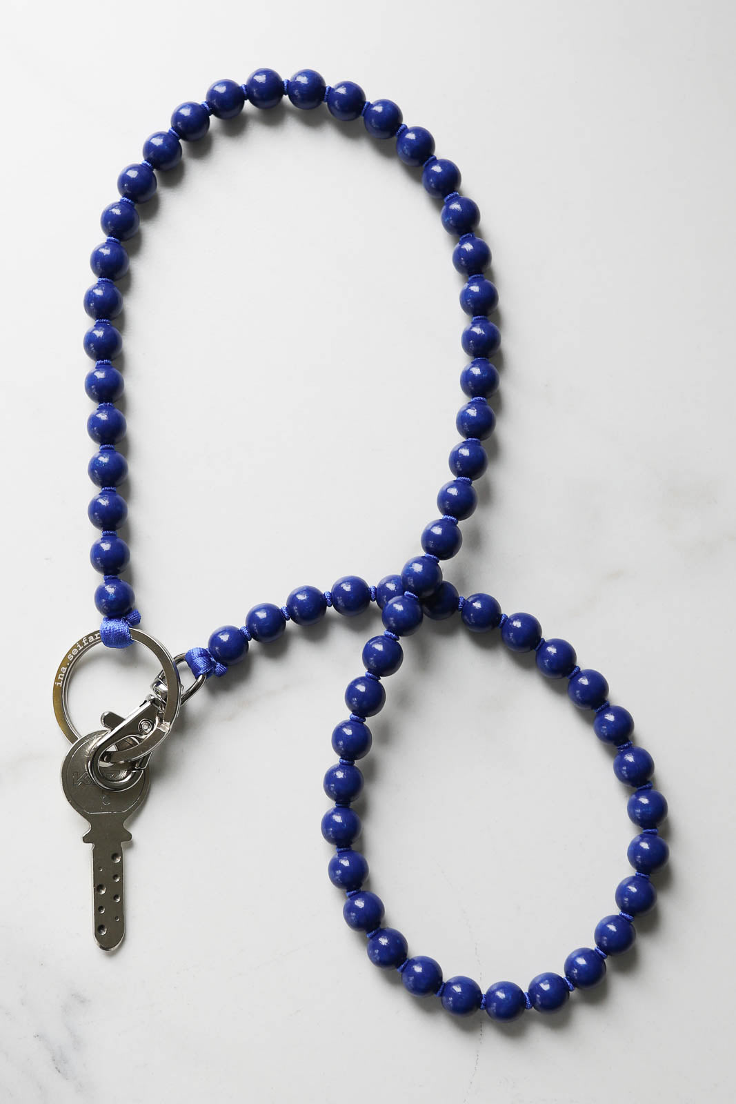 Porte-clés bleu