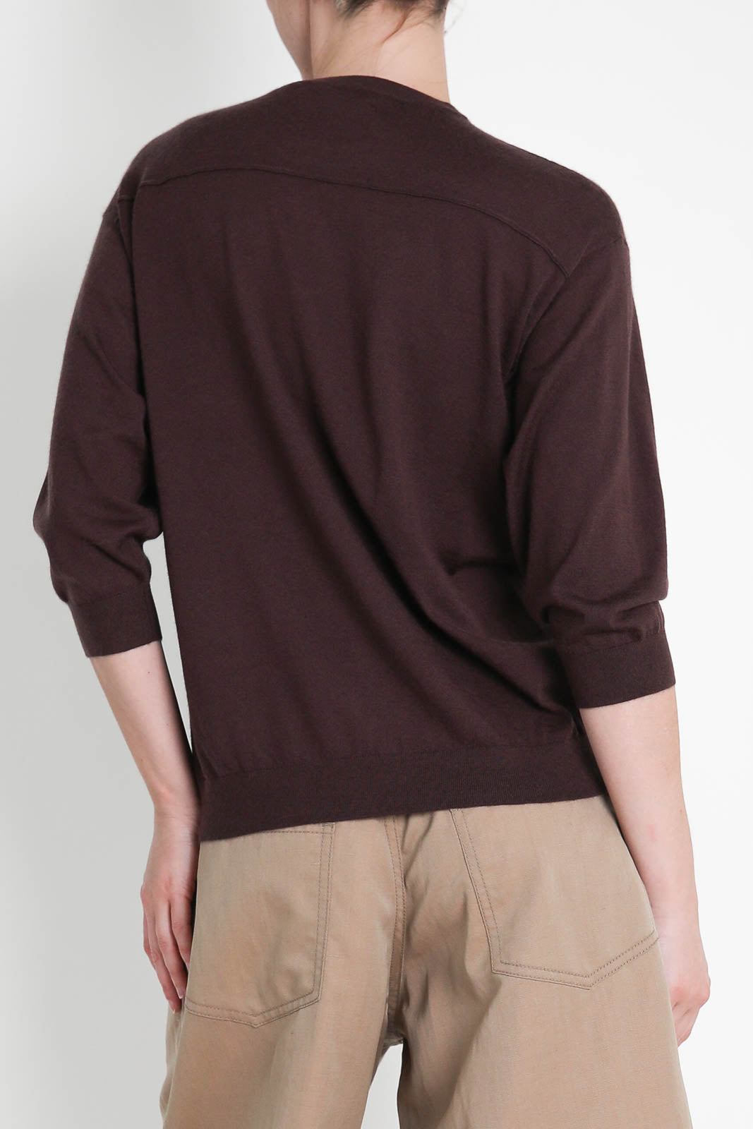 6397, T-Shirt Elbow Crew in Espresso