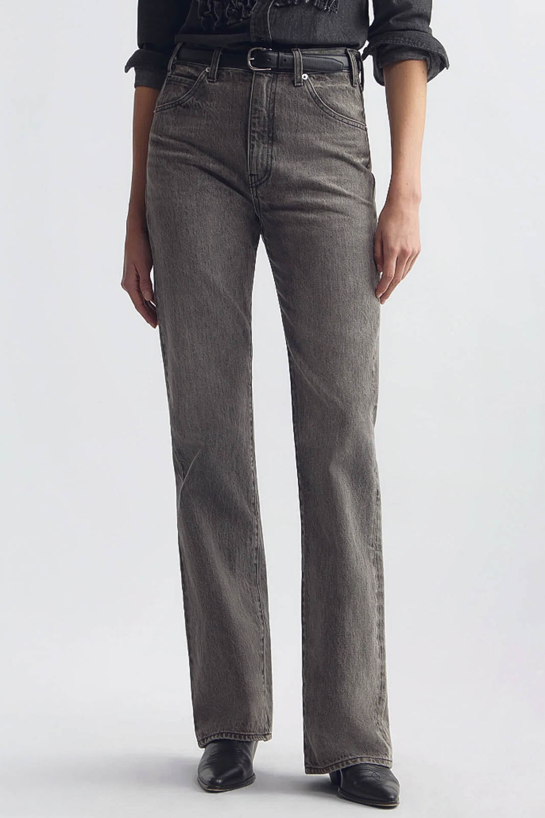 Nili Lotan, Jeans Joan in Ash Grey Wash