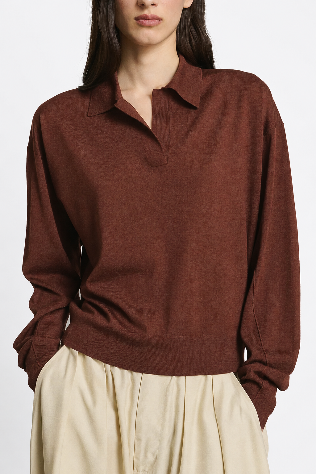 Soeur, Pullover Fleming in Acajou
