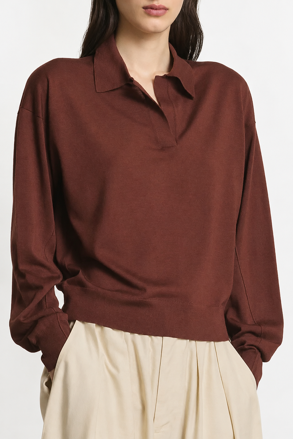 Soeur, Pullover Fleming in Acajou