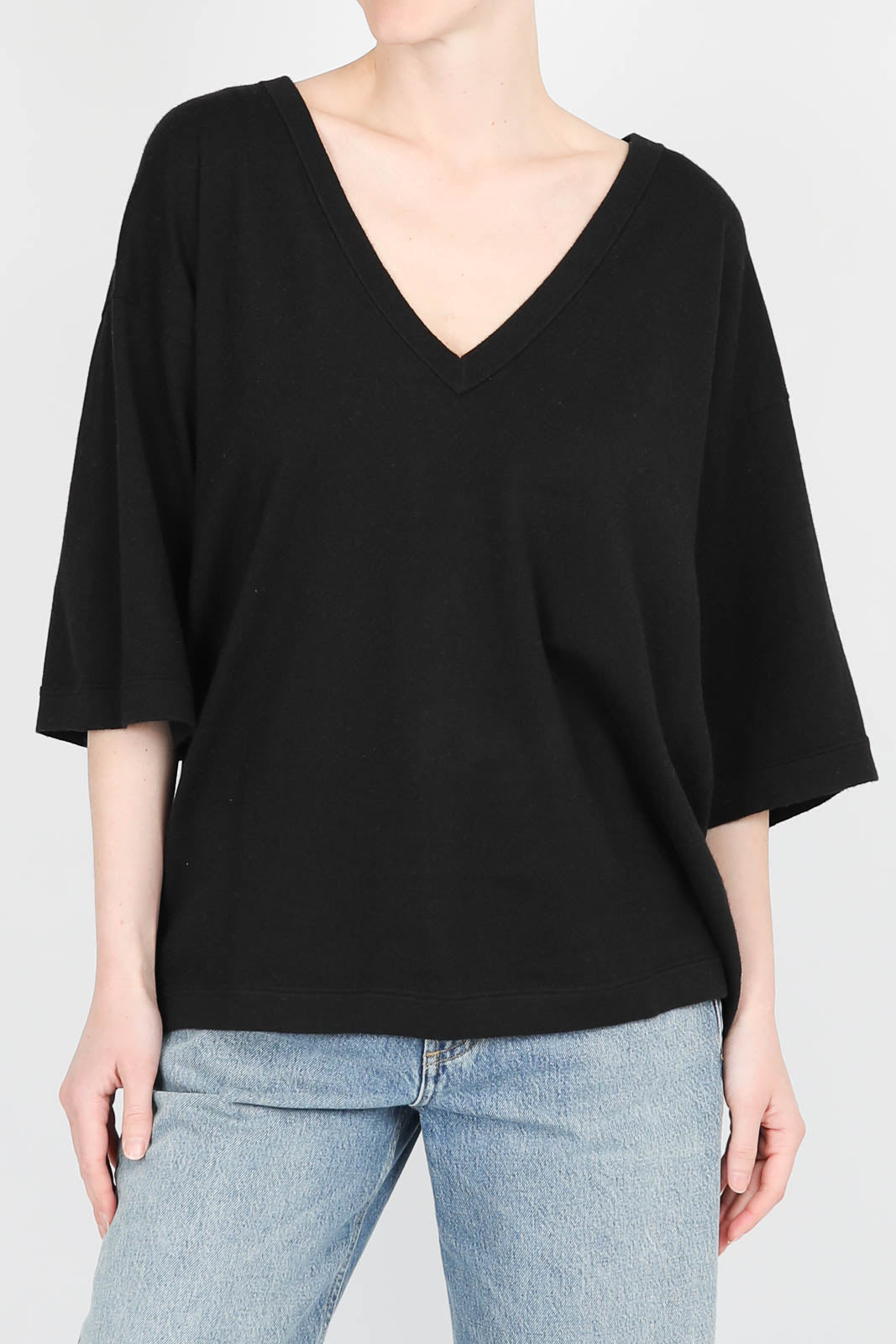 Pullover mit 3/4-Ärmeln Indi in Raven