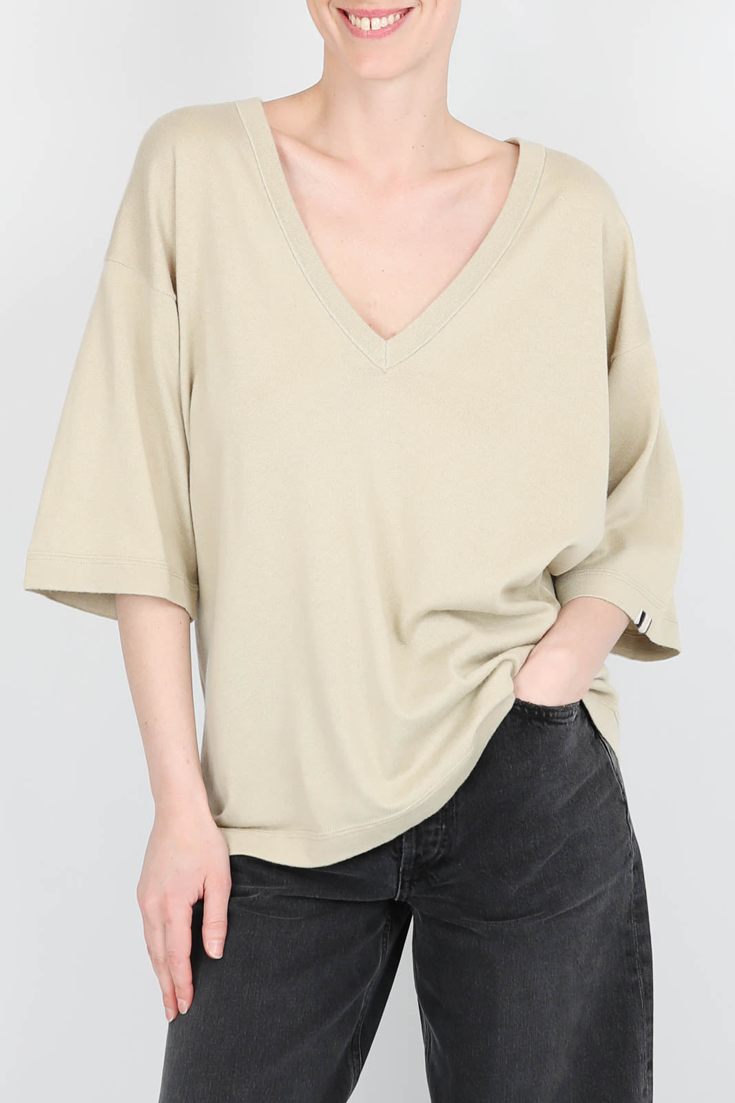 Pullover mit 3/4-Ärmeln Indi in Desert