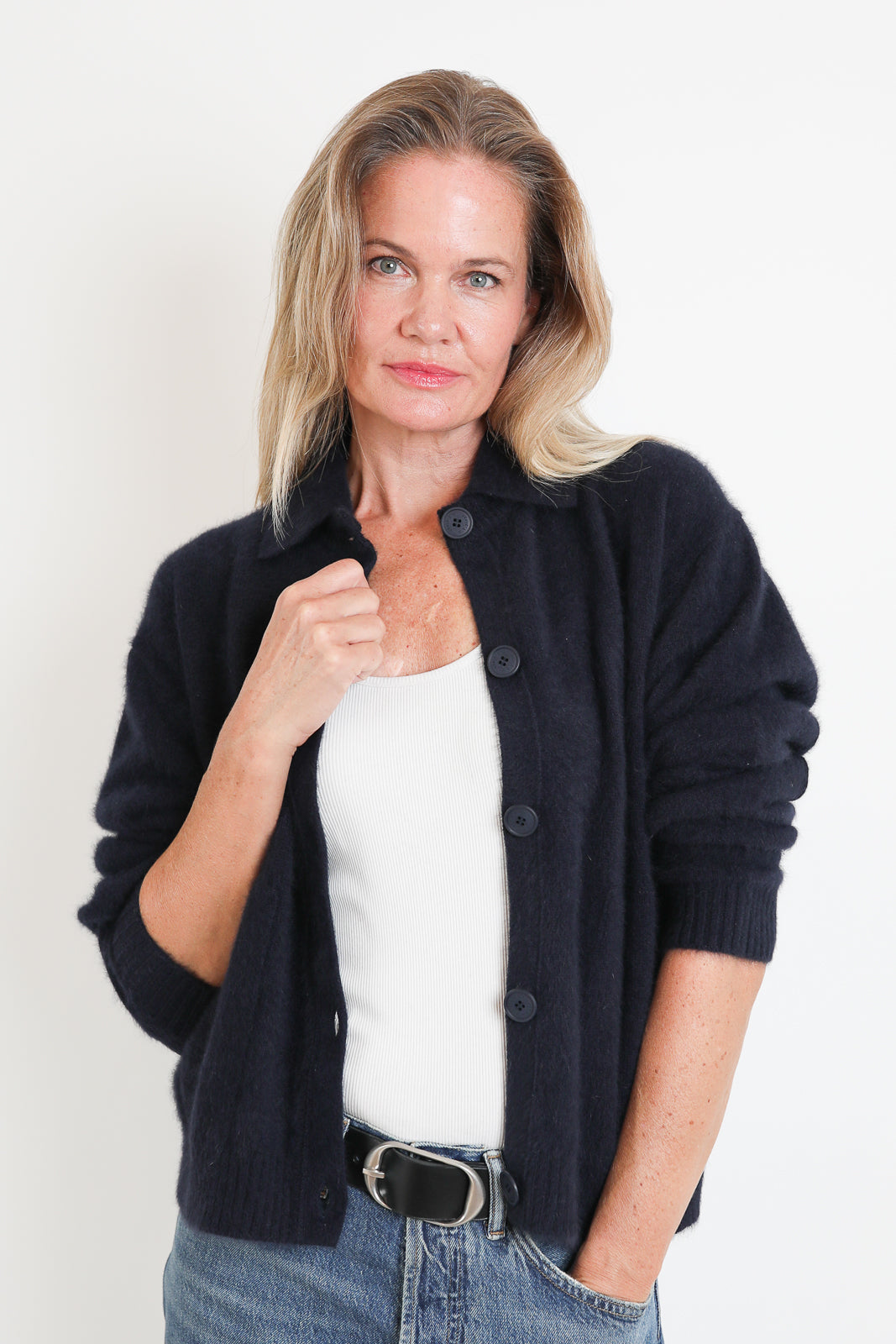CTPlage, Cardigan Polo in Navy