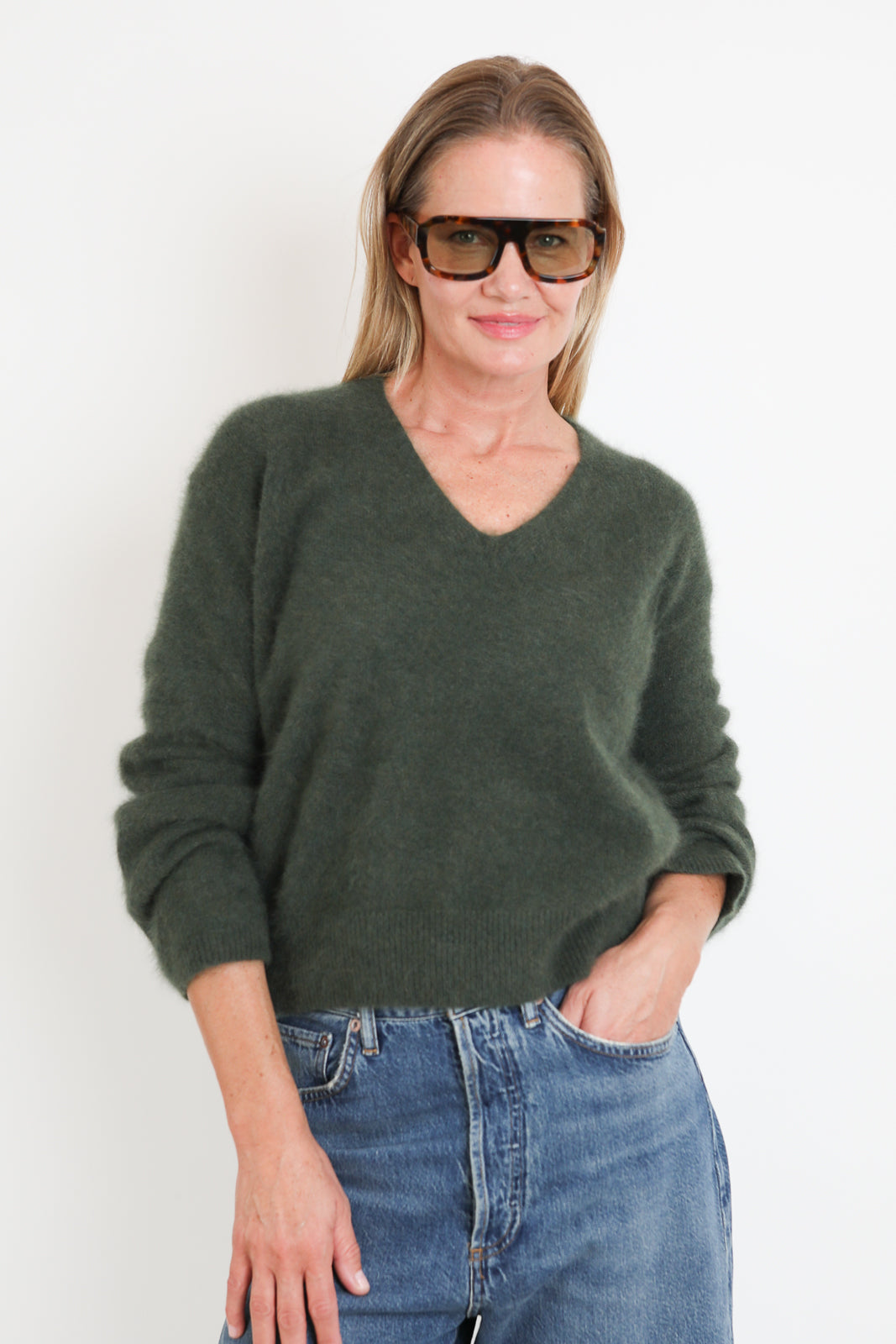 CTPlage, Pullover aus Wolle in Khaki