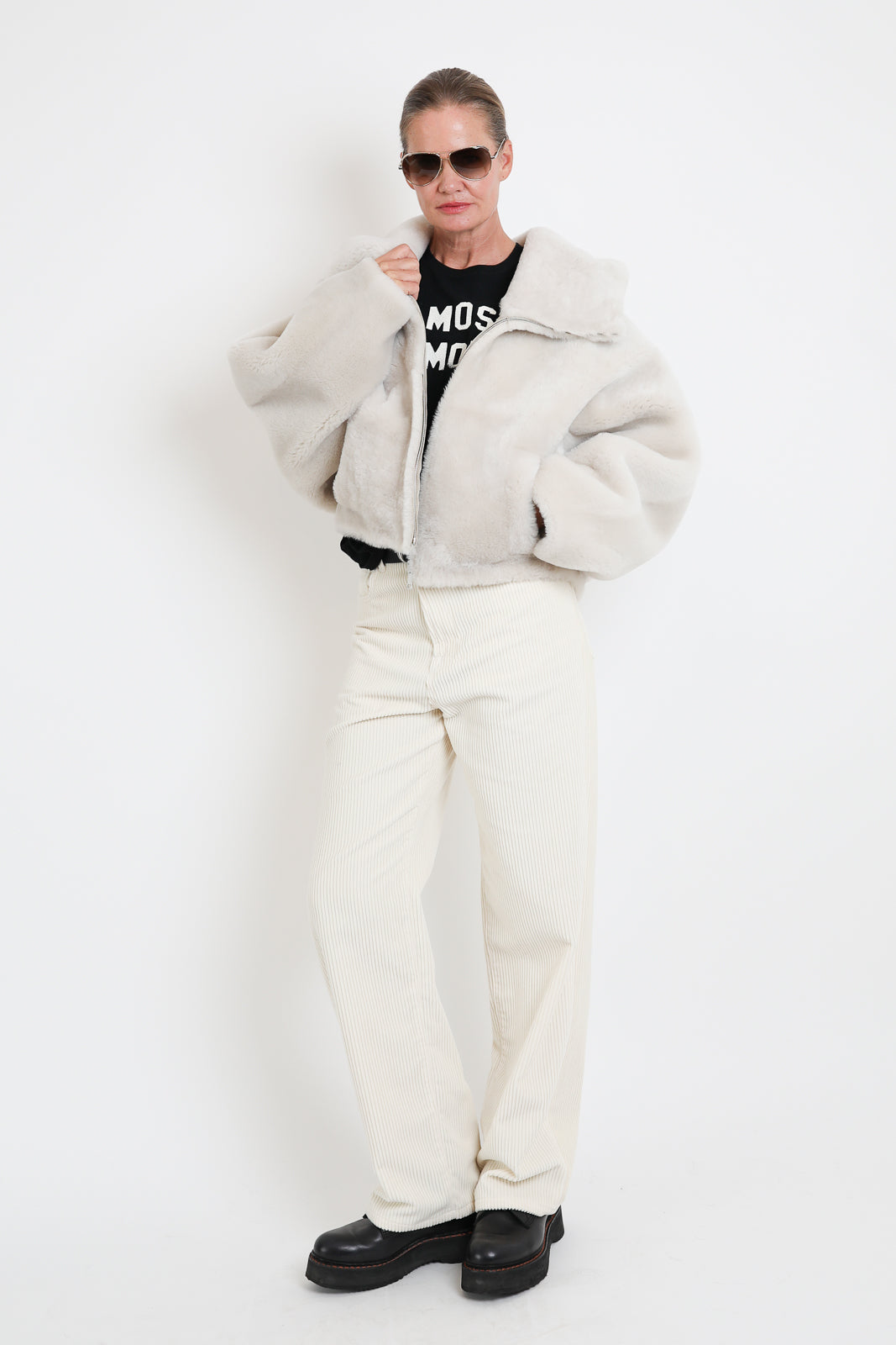 23 out of rules, Jacke Straight Merino Burro