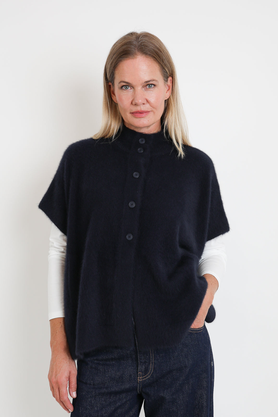 CTPlage, Jacke High Neck in Navy