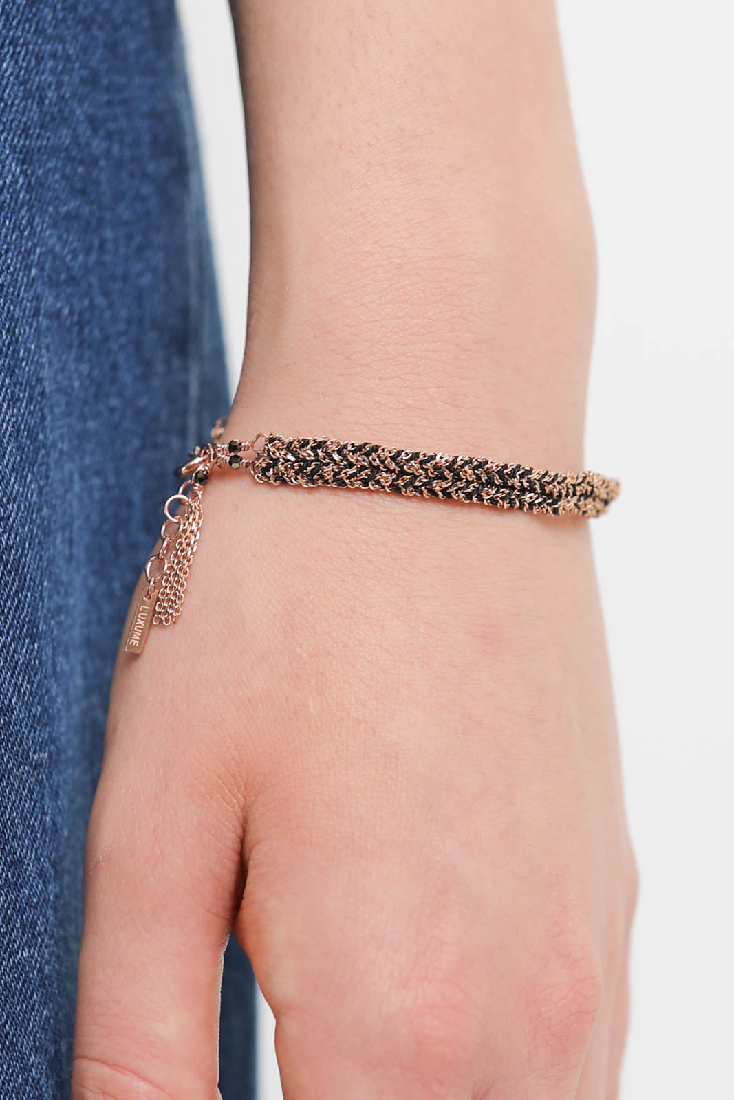 Marie Laure Chamorel, Armband Geflochten in Pink