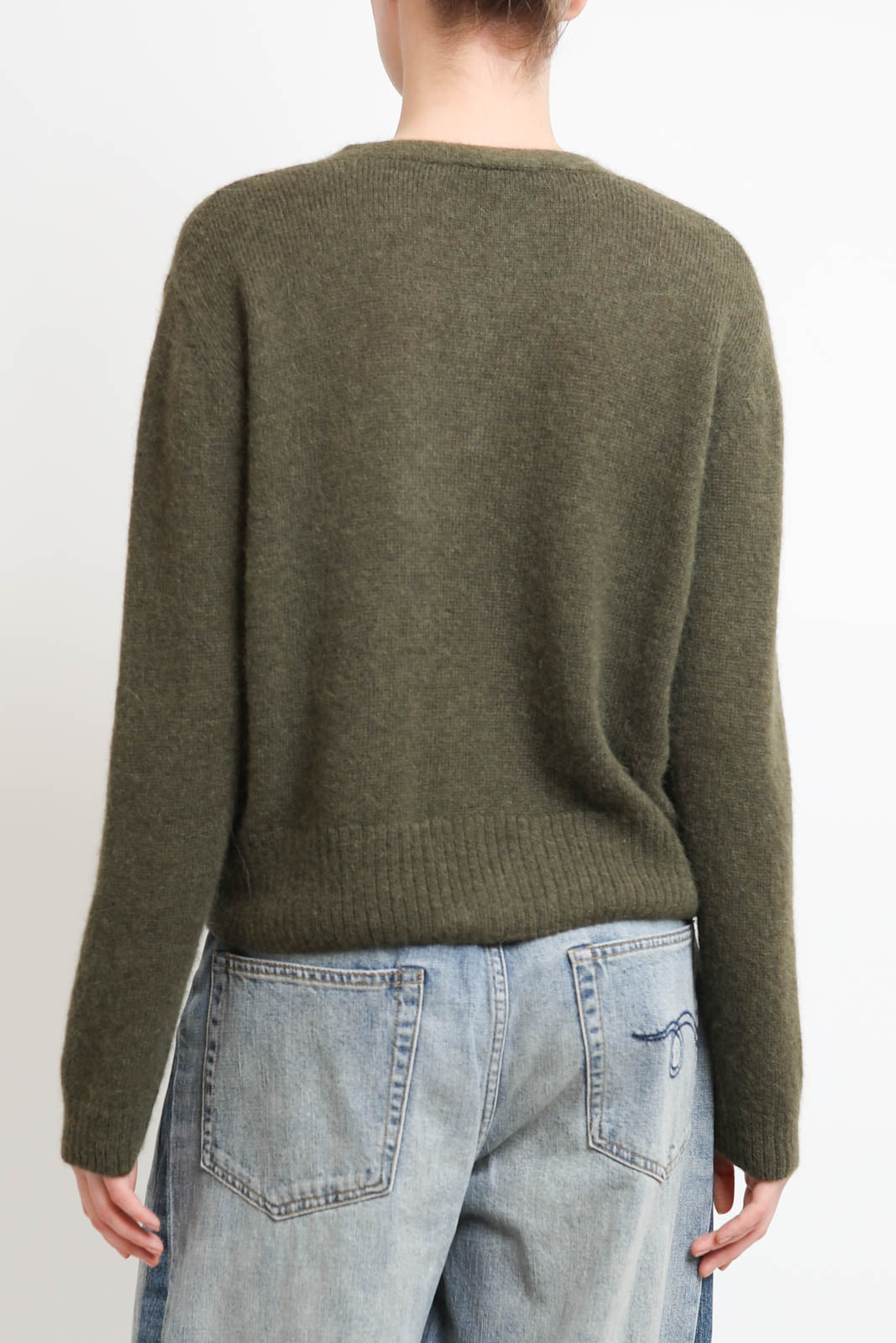 Vestibule, Cardigan V-Neck in Lichen