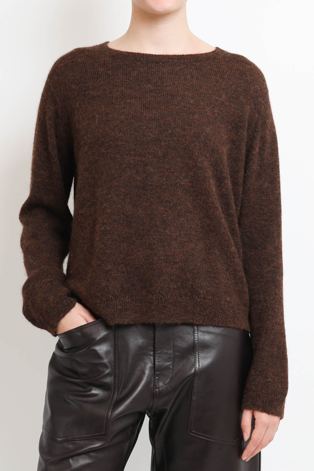 Vestibule, Pullover Crewneck in Havana