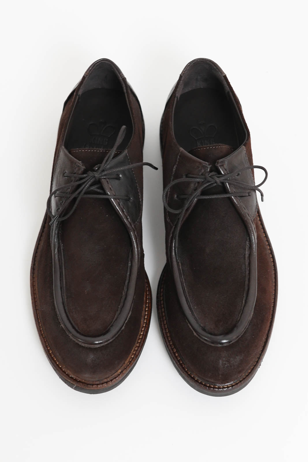 King, Schuhe Ingrassato in Marrone