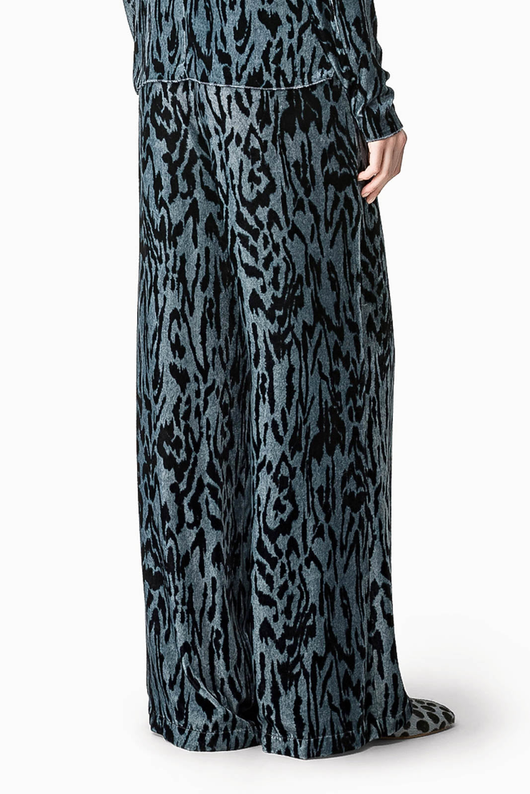 Forte-Forte, Hose Moiree Velvet in Stone