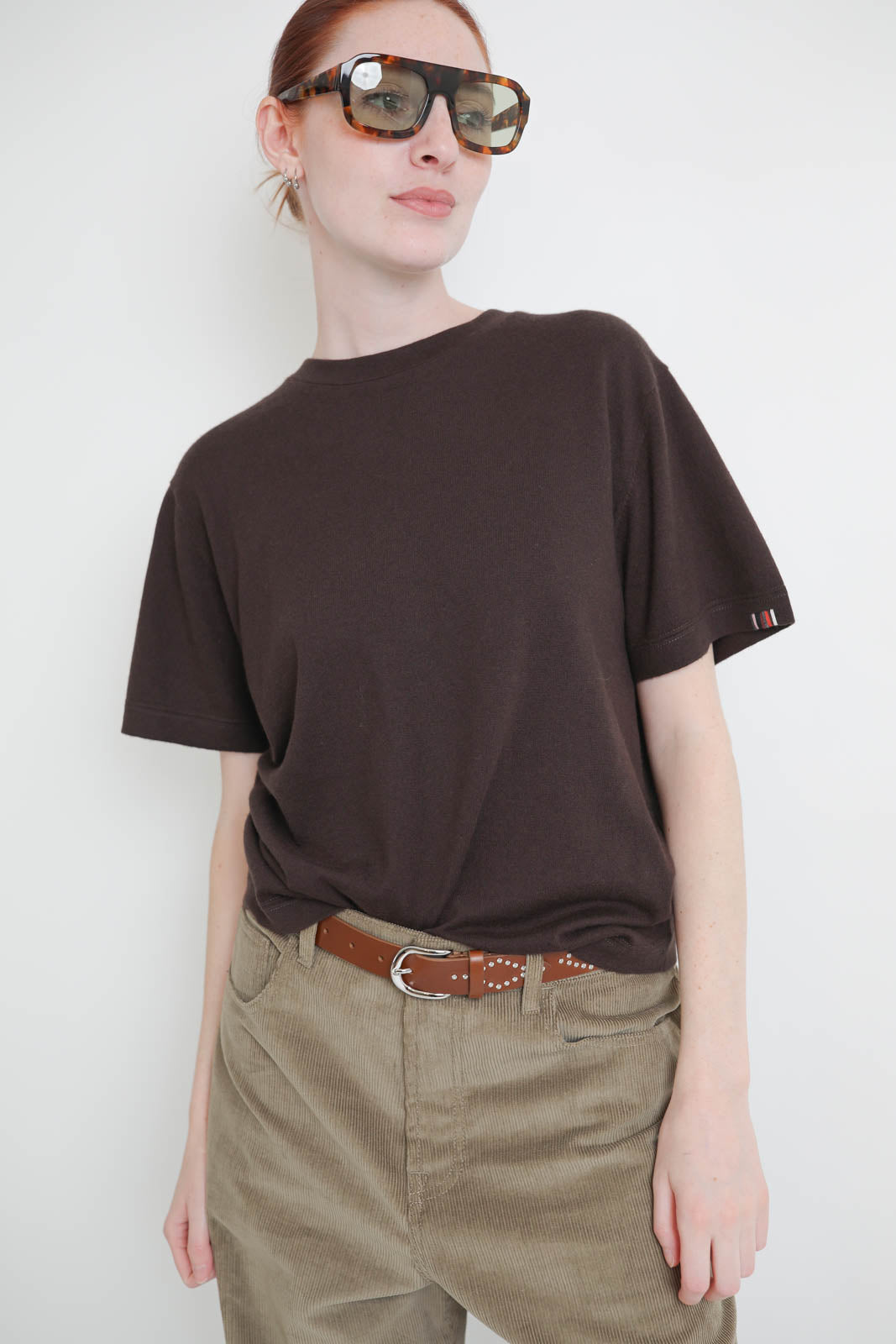 Extreme Cashmere, T-Shirt Cuba in Dark Brown