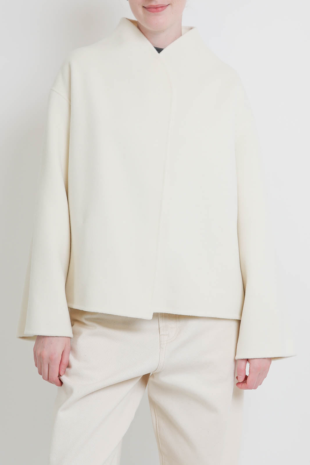 Soft Goat, Jacke Short in Feather White