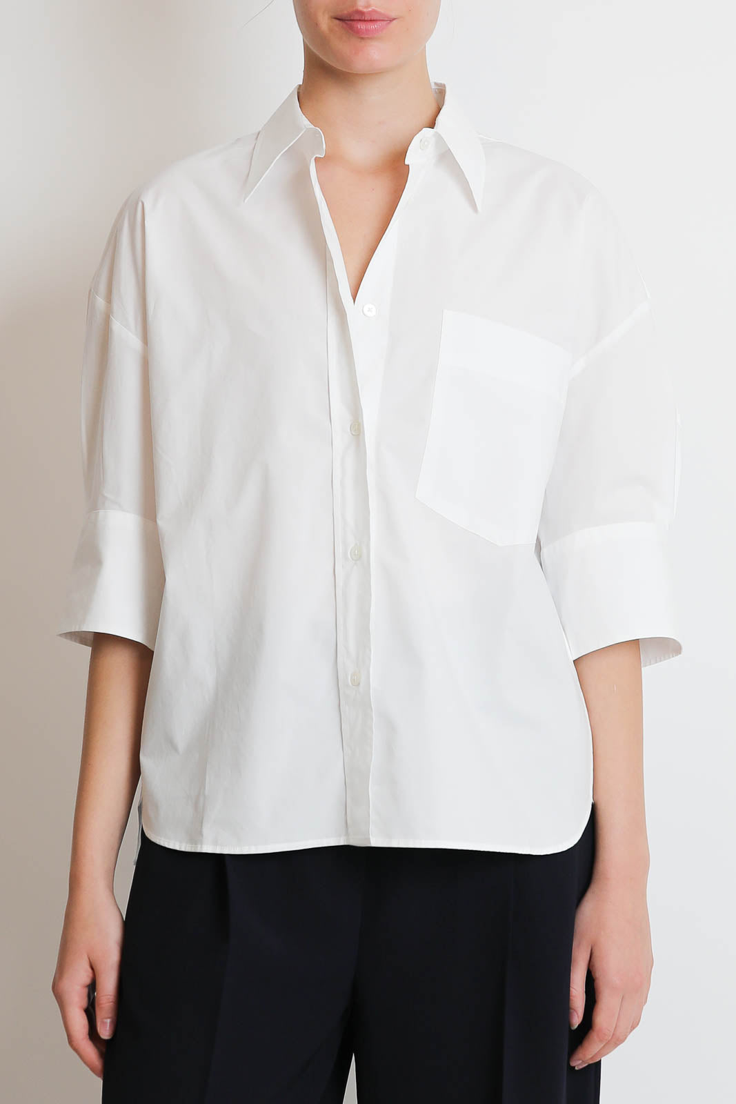 Zenggi, Bluse Poplin Cuf in Weiss
