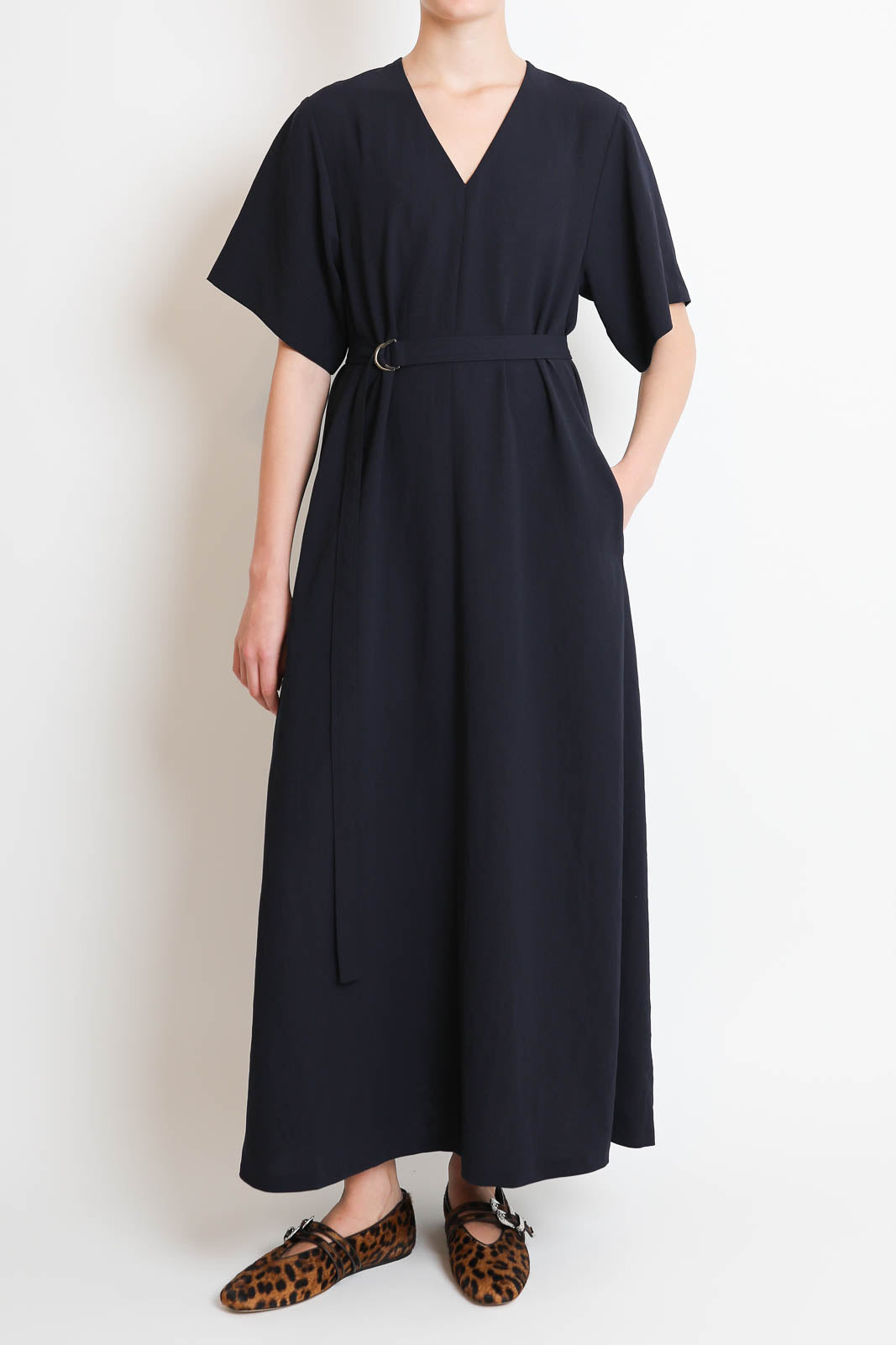 Zenggi, Kleid Japanese Crepe in Midnight Blue