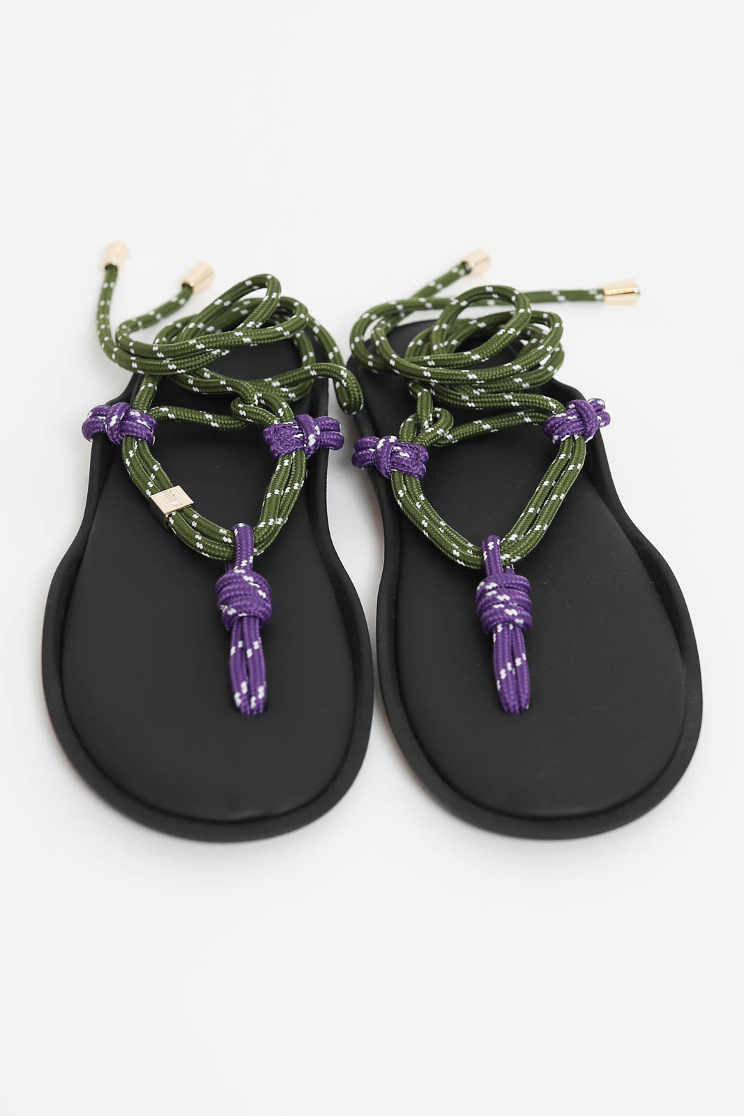 Flòwze, Flò Twin sandals in green/purple