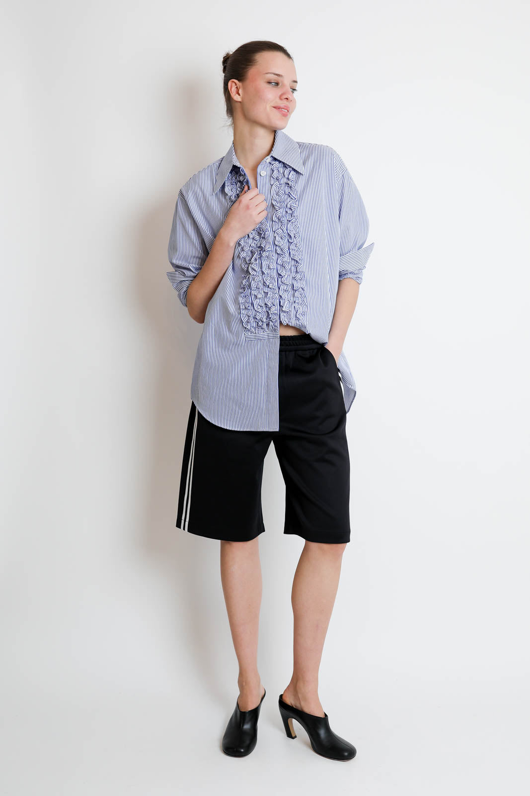 Bermudas Active Knit in Schwarz