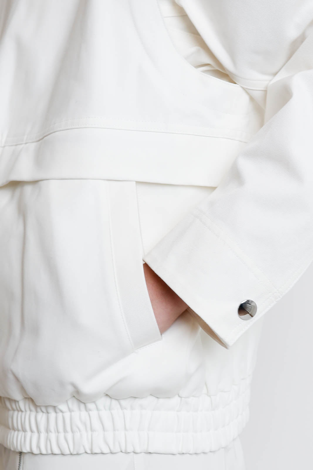 Jacke Patchwork Slicker in Weiss