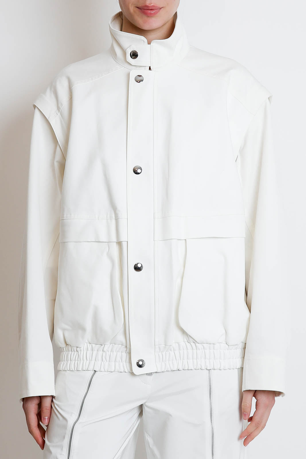 Jacke Patchwork Slicker in Weiss