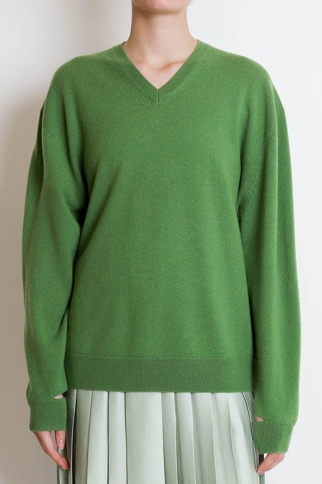 Tibi, Pullover Easy V-Neck in Avocado