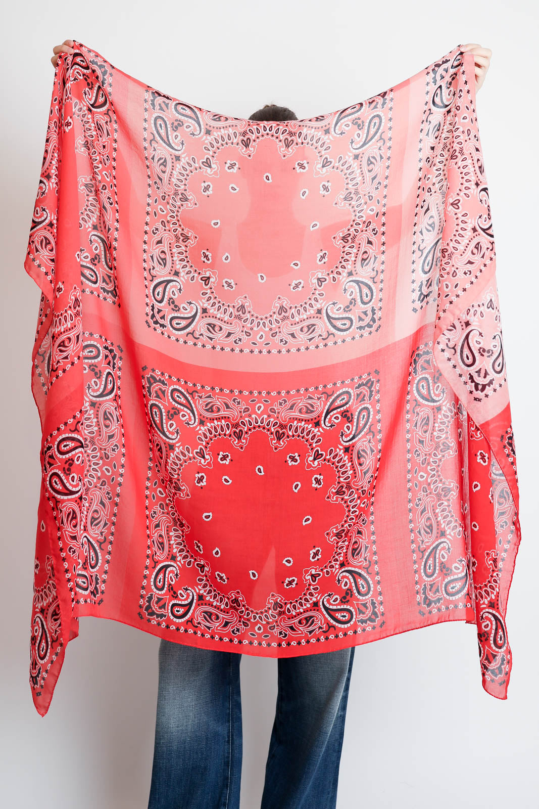 Destin, Schal Cot Pareo in Red