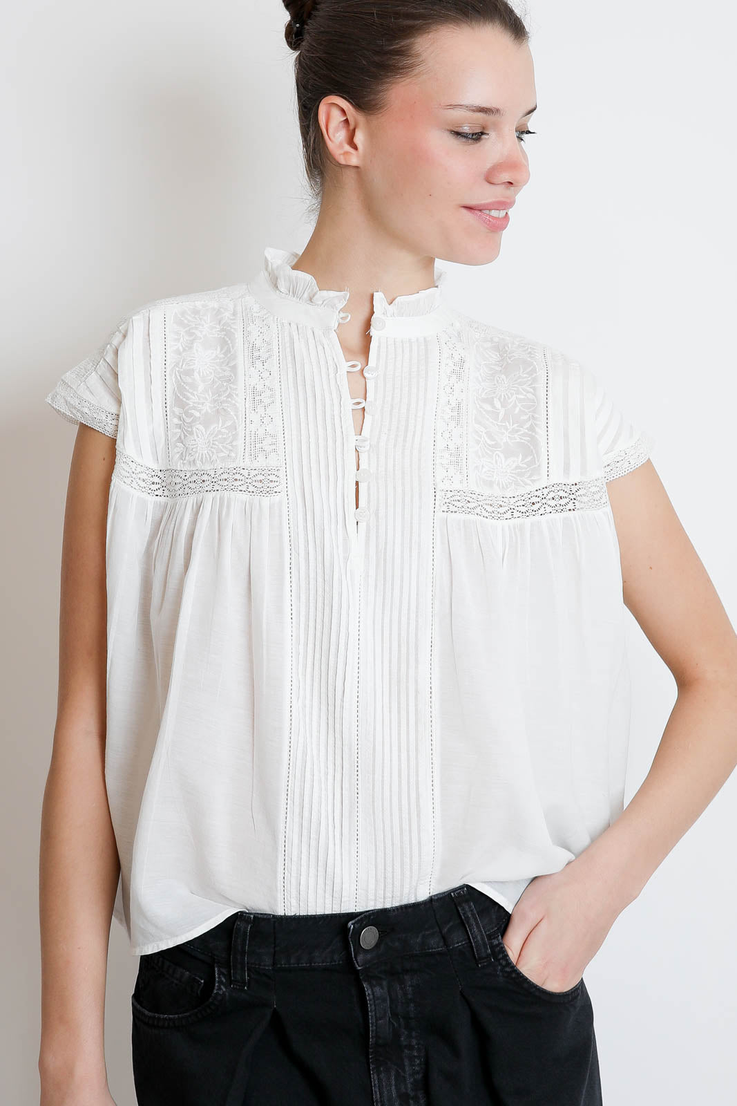 Vanessa Bruno, Bluse Ganu in Weiss