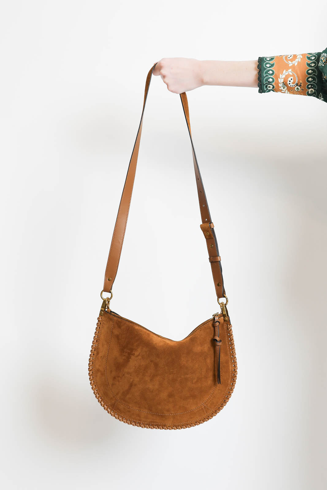 Isabel Marant, Tasche Oskan Soft Zip in Cognac