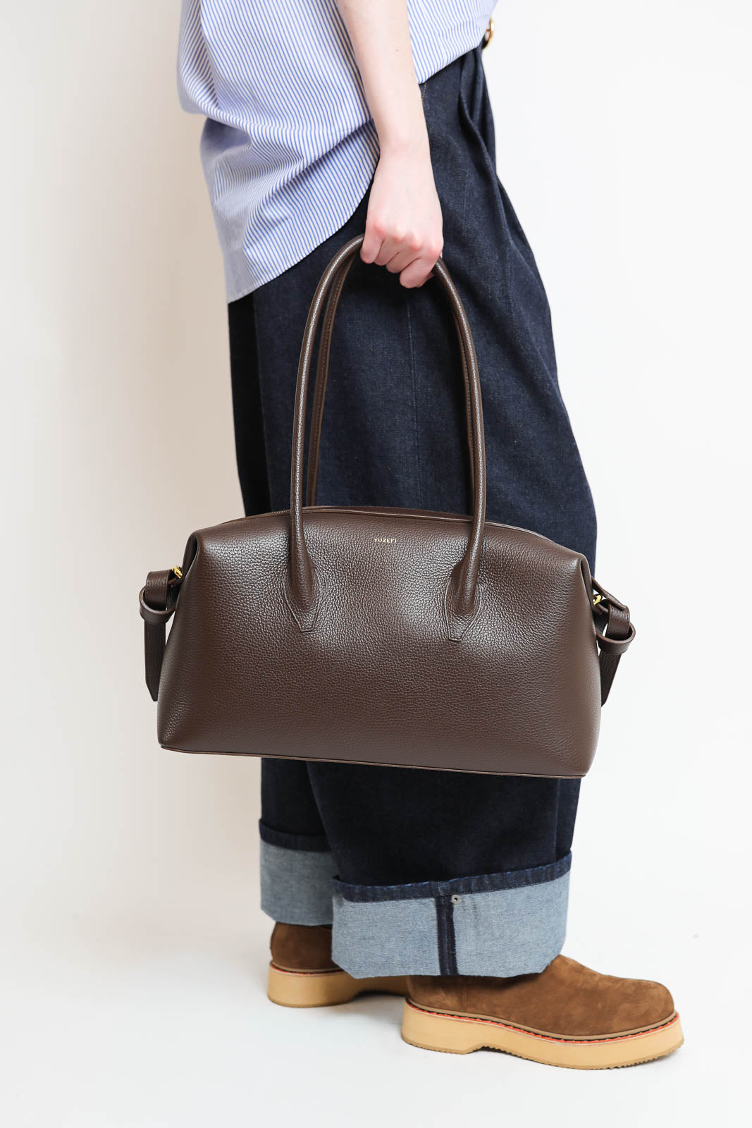 Yuzefi, Tasche Brioche Duffle in Espresso