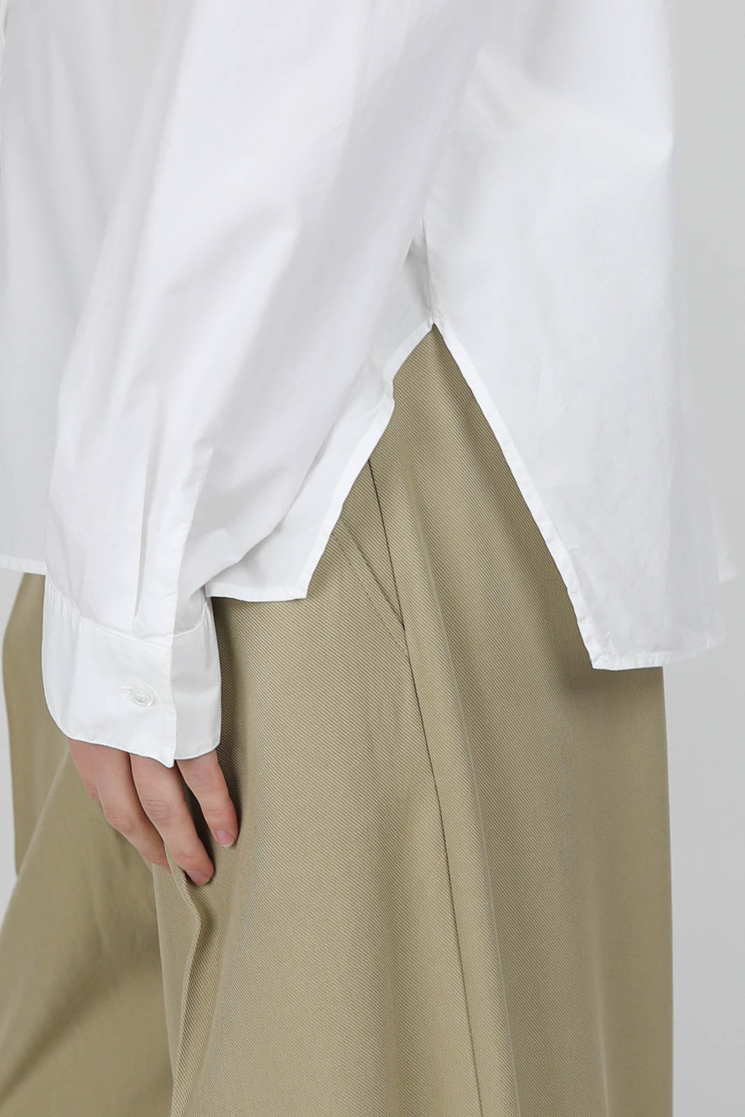 Bluse aus Baumwolle in Optical White
