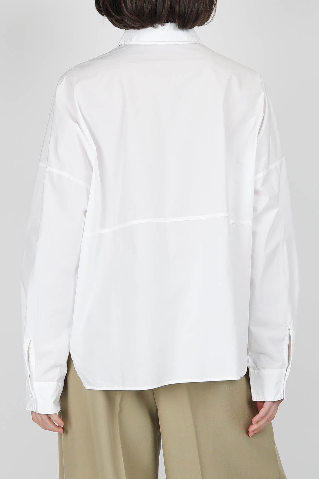 Bluse aus Baumwolle in Optical White