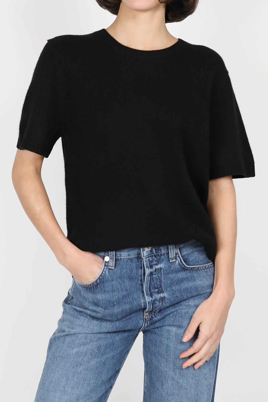 T-Shirt Oversized in Schwarz