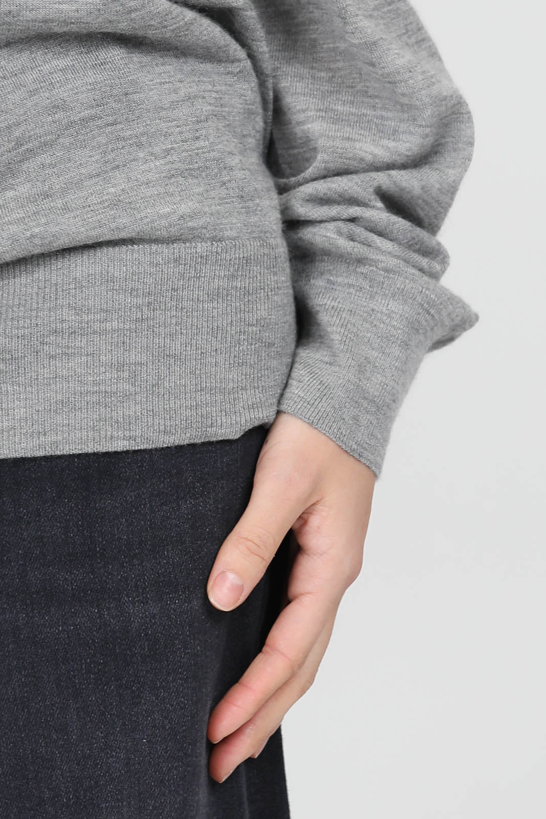 Pullover Airy True Crew in Heather Grey