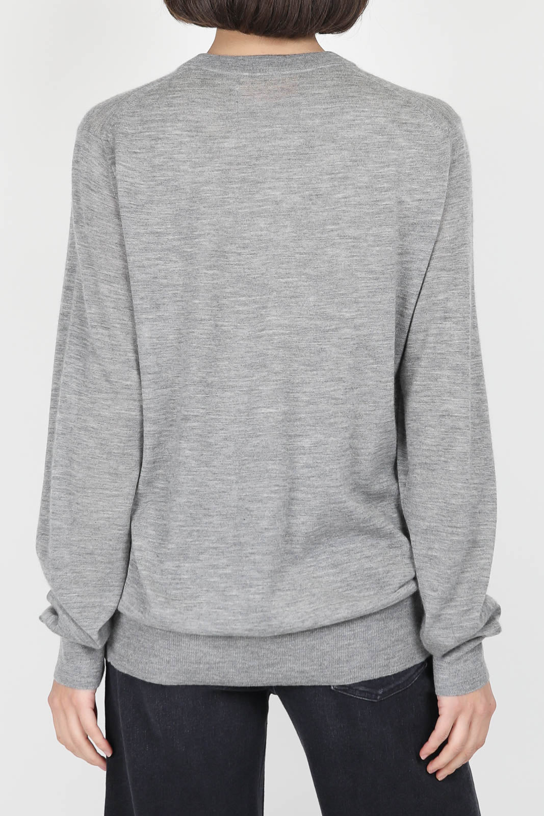 Pullover Airy True Crew in Heather Grey