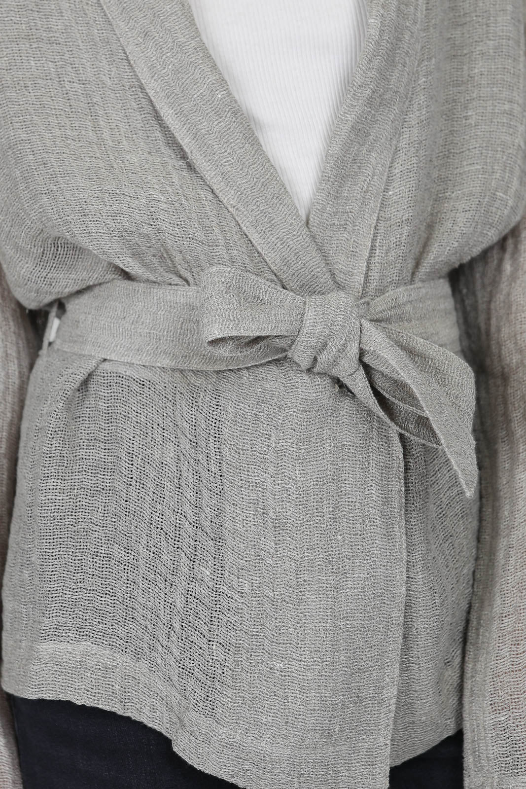 Blazer aus Leinen in Salt Grey