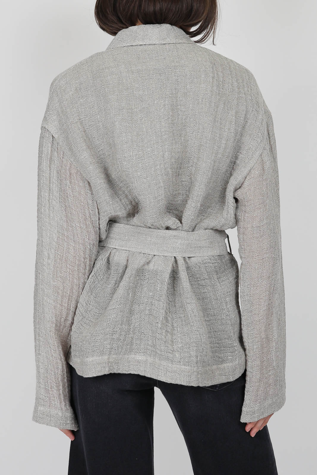 Blazer aus Leinen in Salt Grey