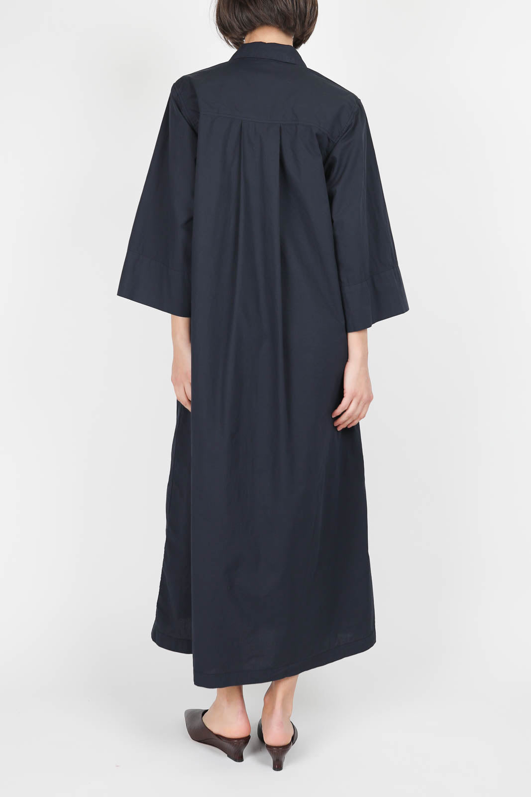 Kleid aus Baumwolle in Midnight Blue