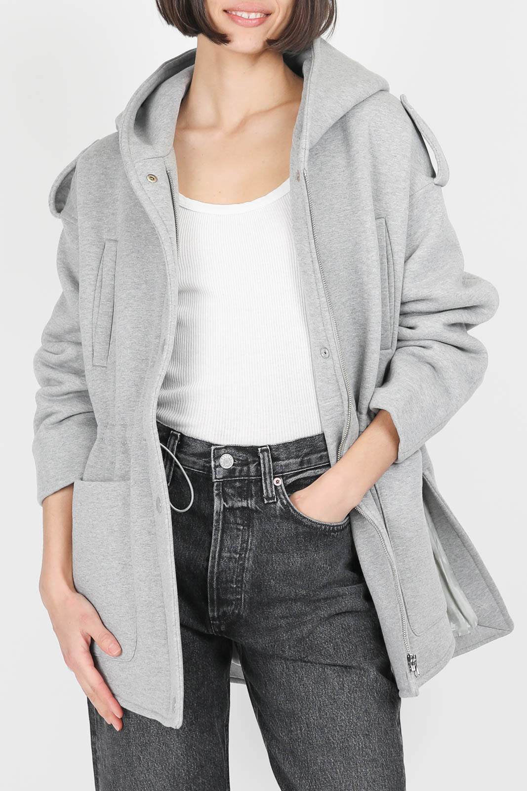 Jacke Ruby in Heather Grey