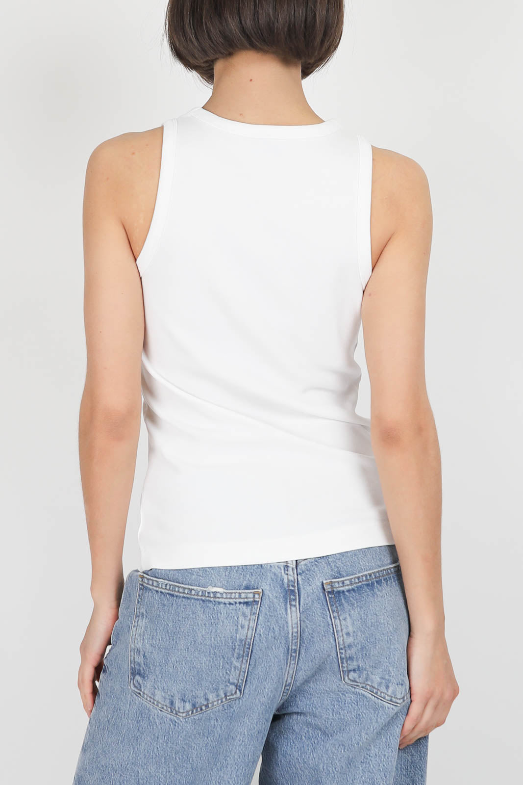 Tank Top aus Bio-Baumwolle in Weiss