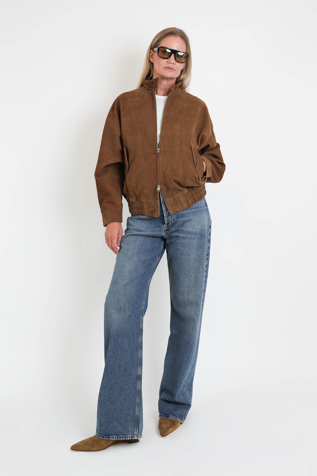 Agolde, Jacke Blair in Pecan