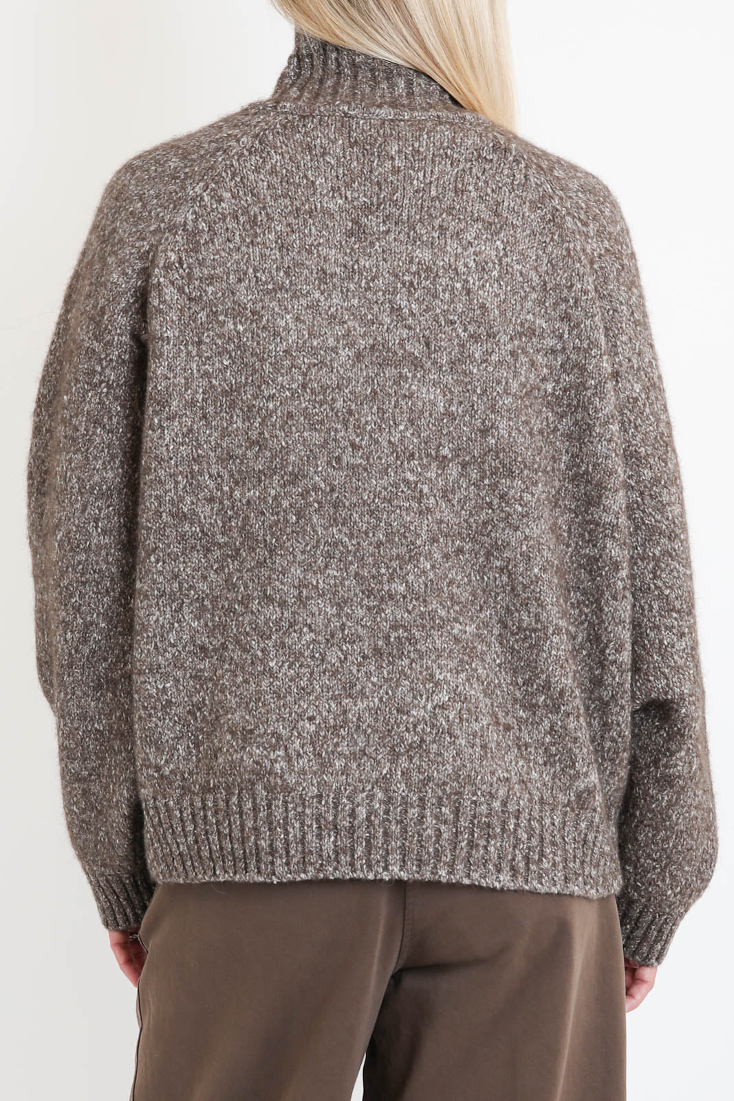 Zenggi, Pullover Roll Neck in Brownstone