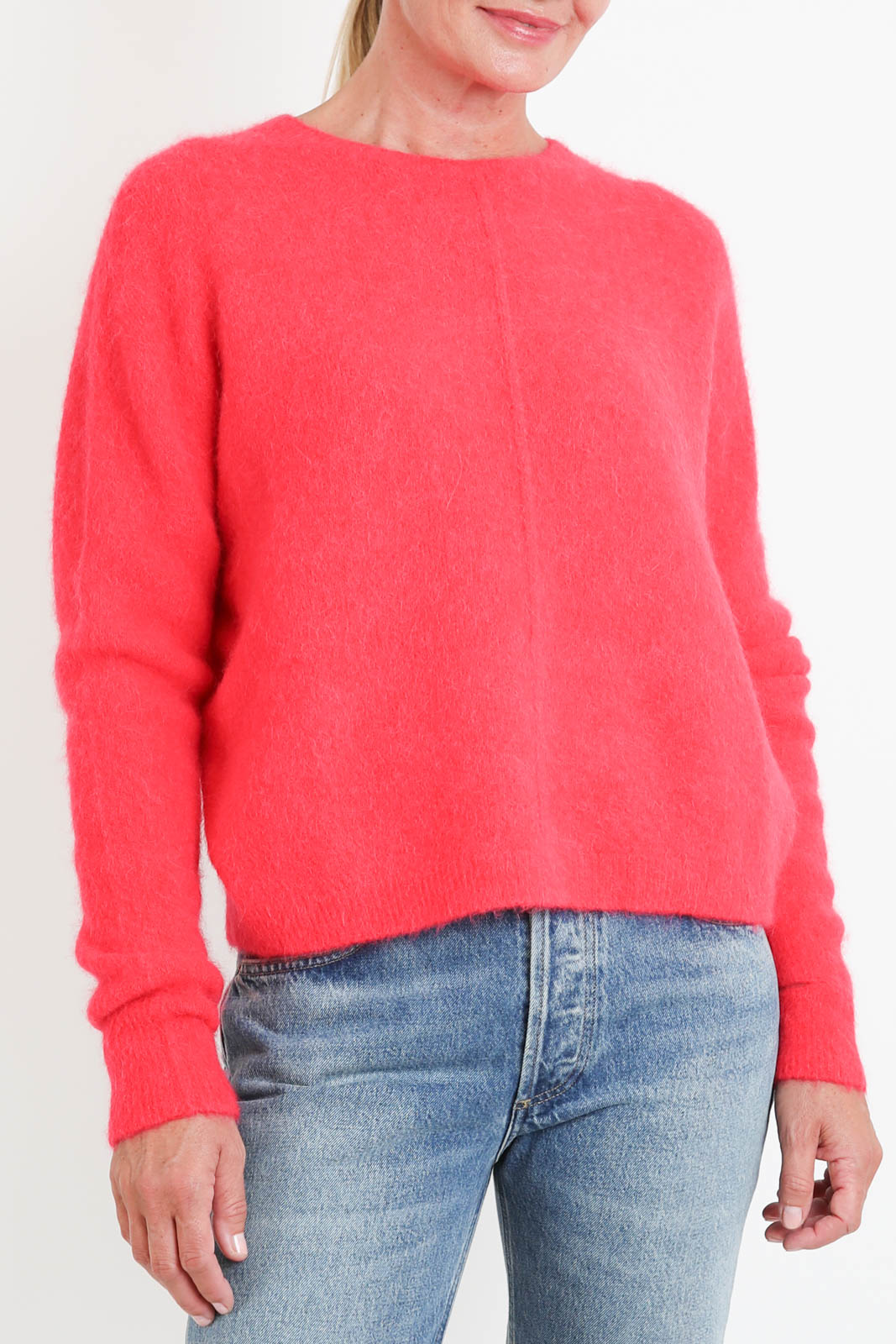 FLOOR, Pullover Round-Neck in Carminio