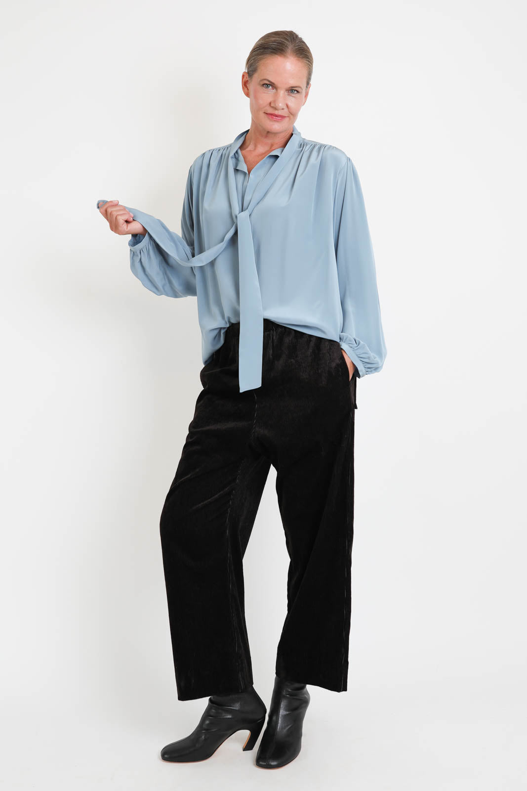 Phisique du Role, Bluse Knot Tourma in Azzurro