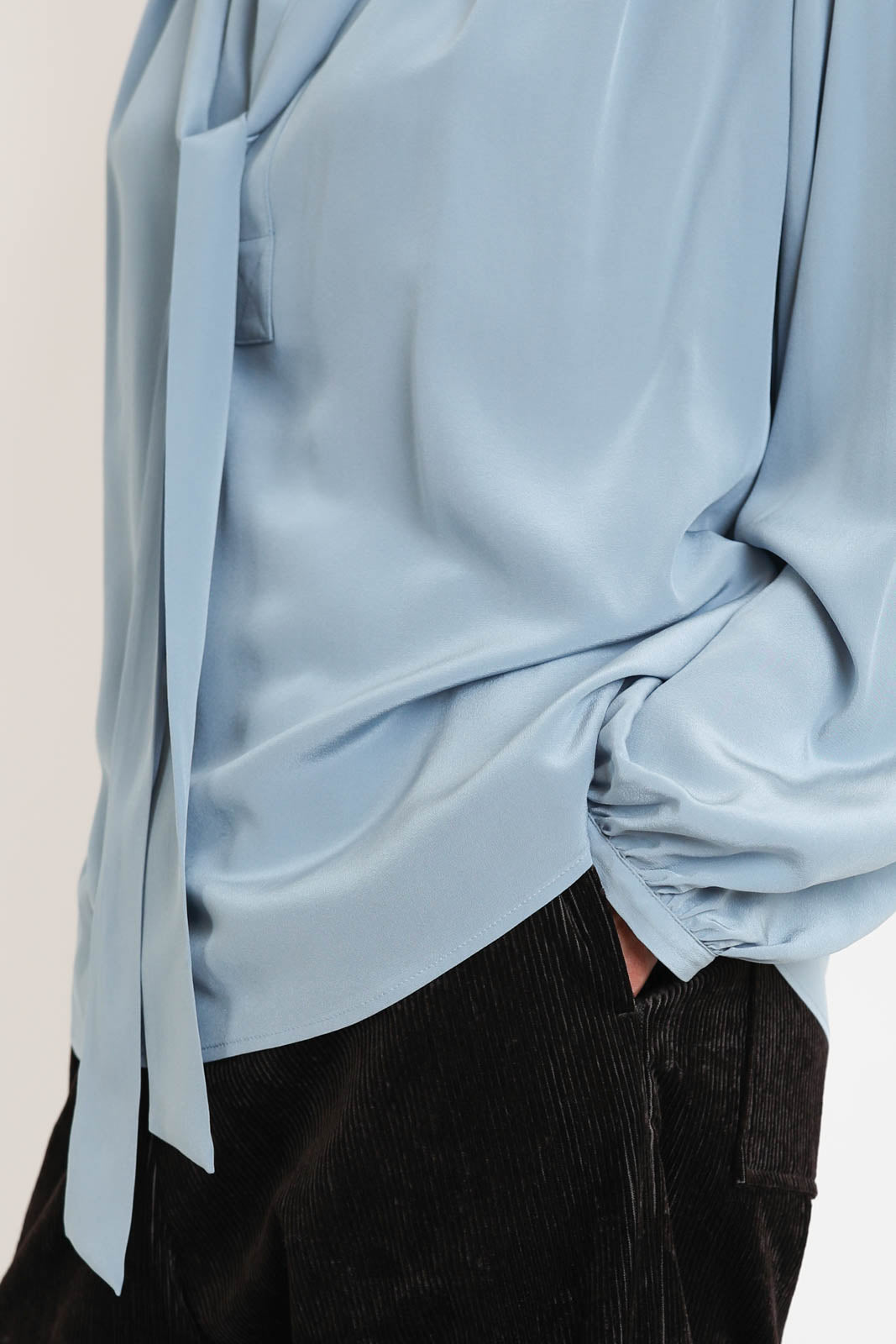 Phisique du Role, Bluse Knot Tourma in Azzurro
